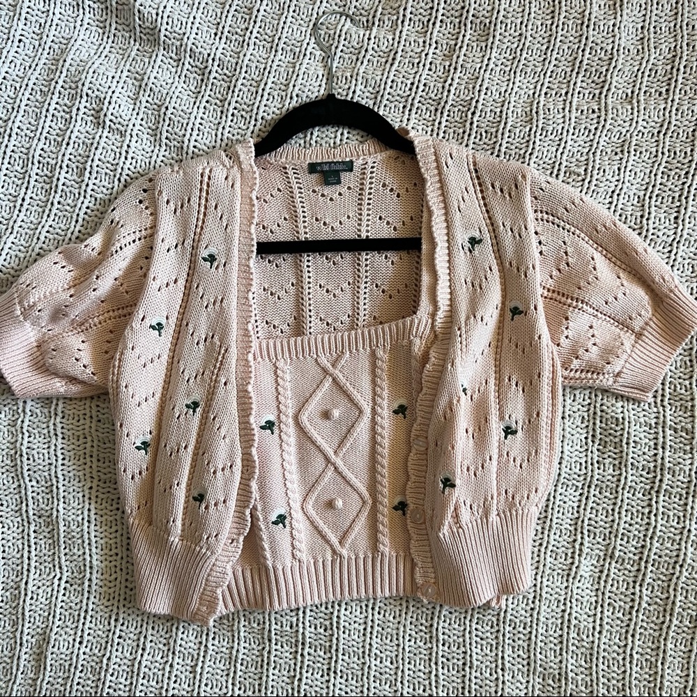 Target Wild Fable crop top sweater set
